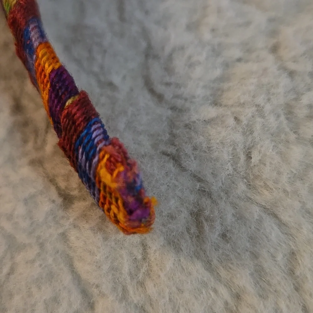 Multicolored Fabric Covered Headband, Excellent Like New Condition
